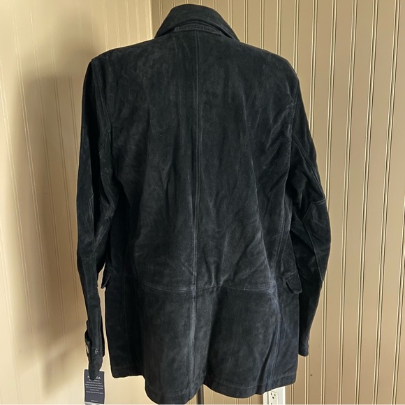 Nautica New With Tags Women’s Genuine Black Suede Jacket Size Medium - Picture 3 of 13